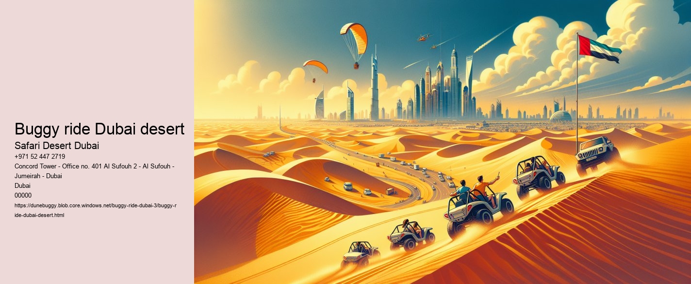 Buggy ride Dubai desert