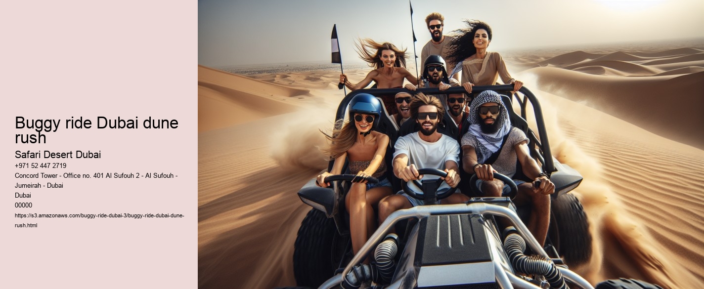 Buggy ride Dubai dune rush