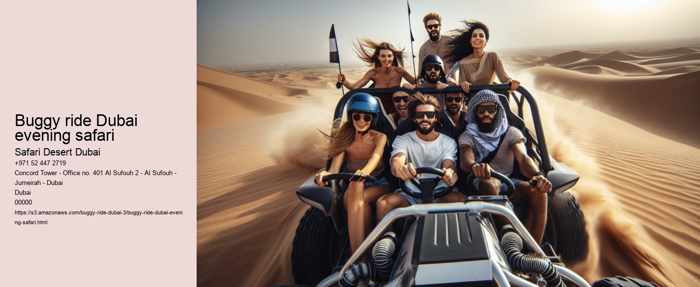 Buggy ride Dubai evening safari