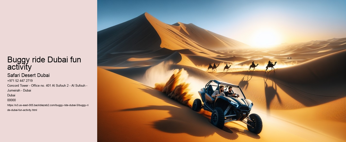 Buggy ride Dubai fun activity
