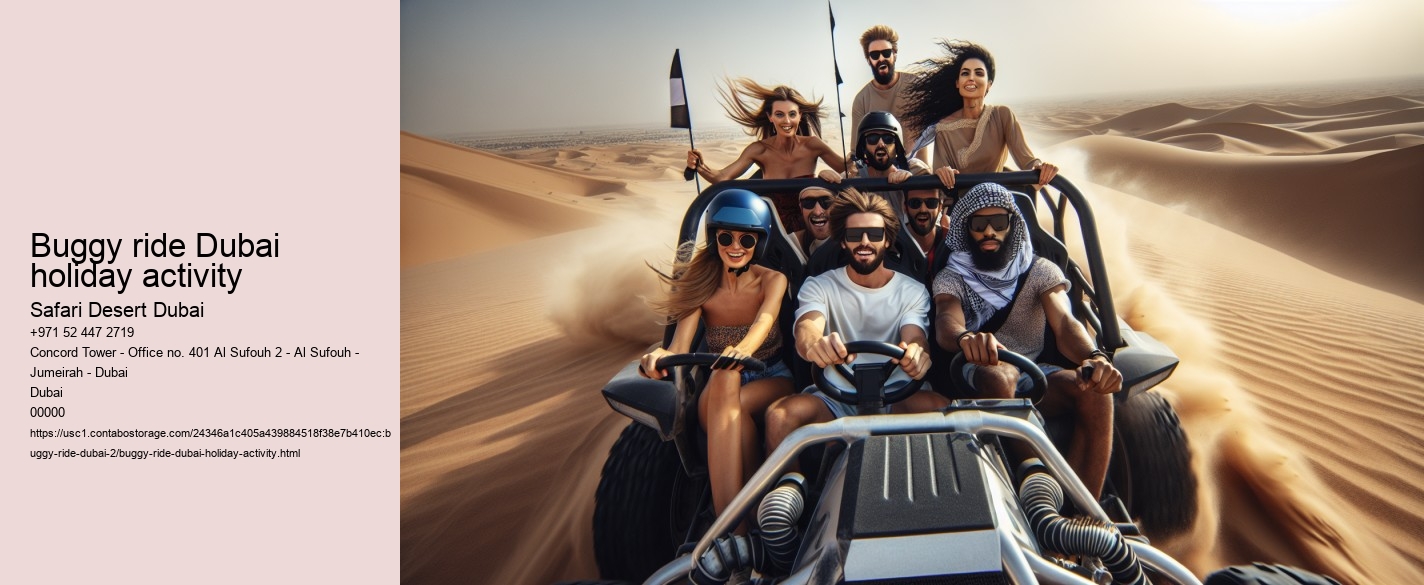 Buggy ride Dubai holiday activity