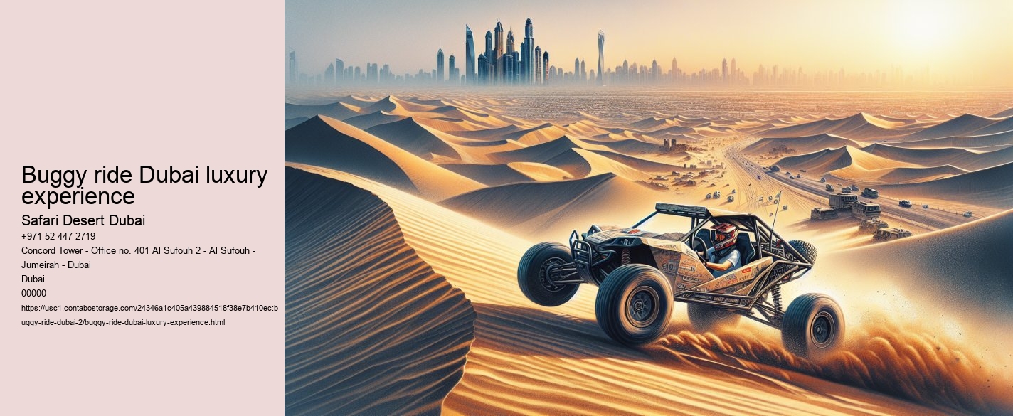 Buggy ride Dubai luxury experience