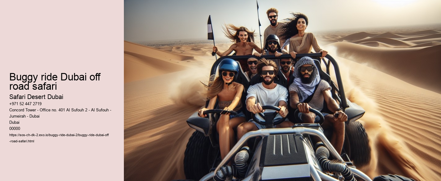Buggy ride Dubai off road safari