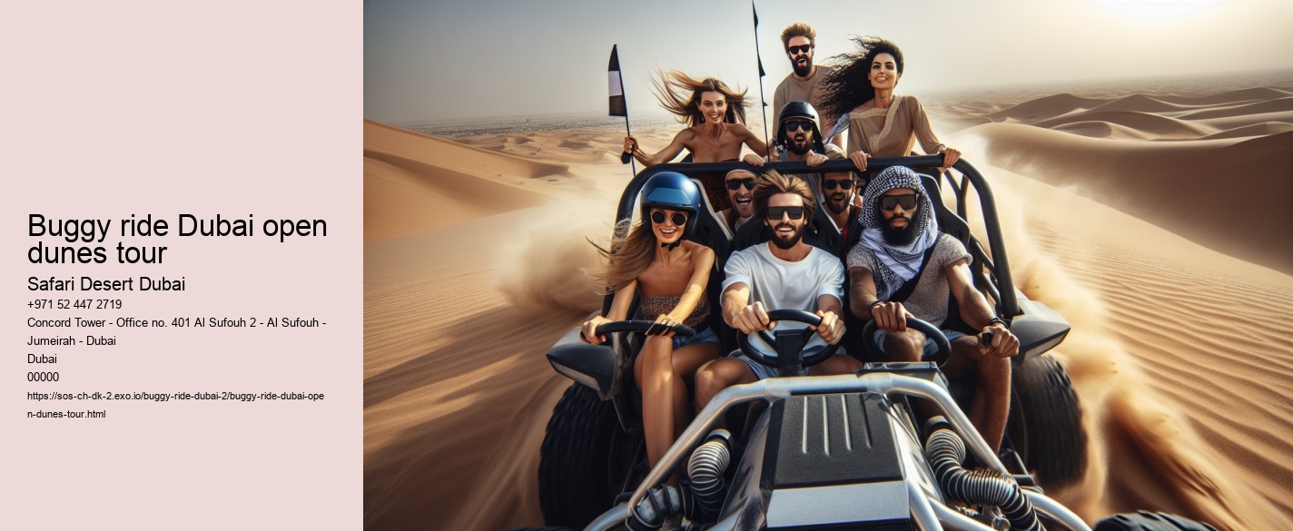 Buggy ride Dubai open dunes tour