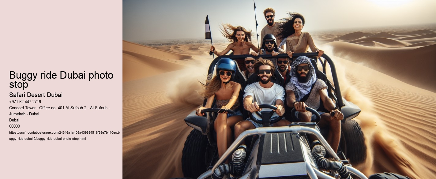 Buggy ride Dubai photo stop