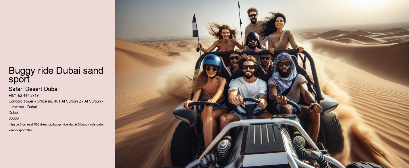 Buggy ride Dubai sand sport