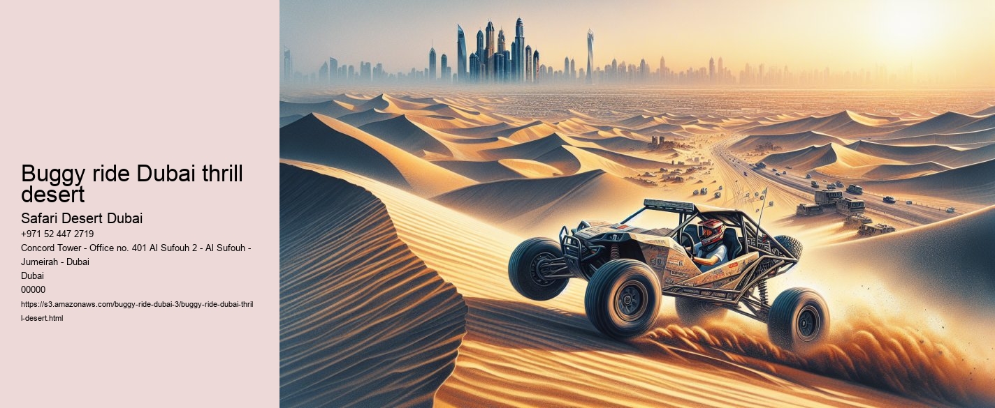Buggy ride Dubai thrill desert